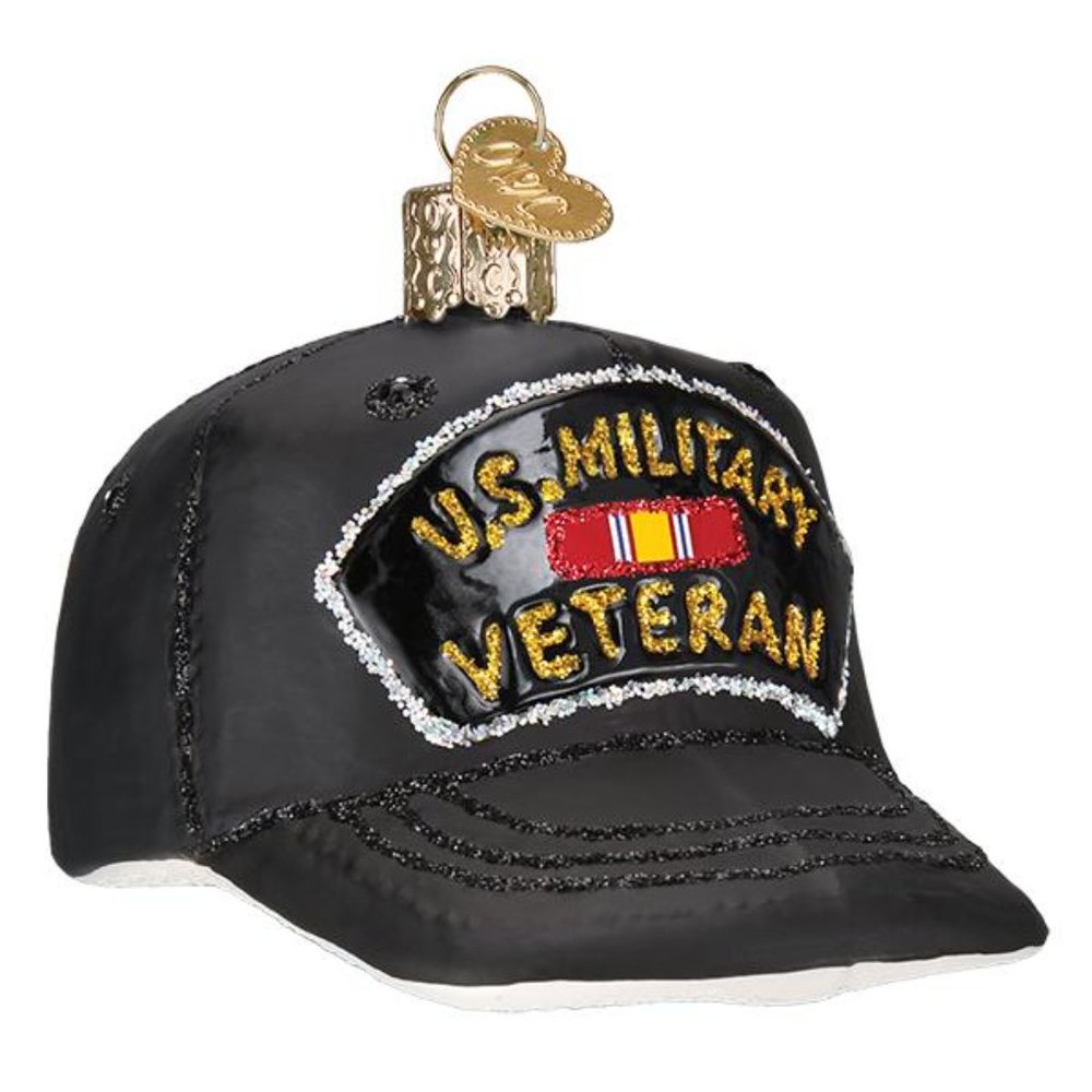 Veteran's Cap Christmas Ornament Keepsake | Old World Christmas | NWT - Picture 4 of 7